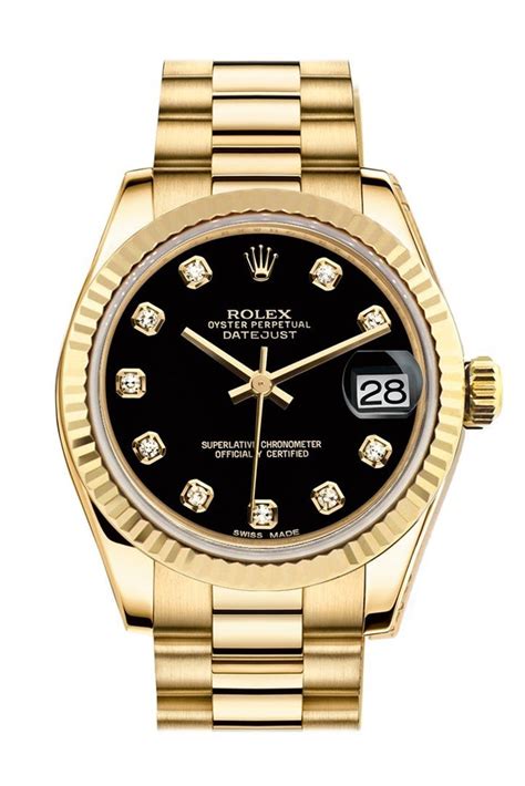 rolex black face diamonds|ladies diamond rolex watch price.